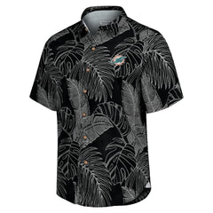 Miami Dolphins Sport Vine Line Button-Down Shirt Black - Tommy Bahama