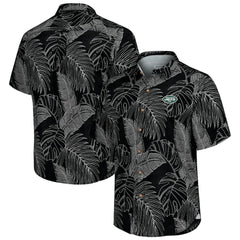 New York Jets Sport Vine Line Button-Down Shirt Black - Tommy Bahama