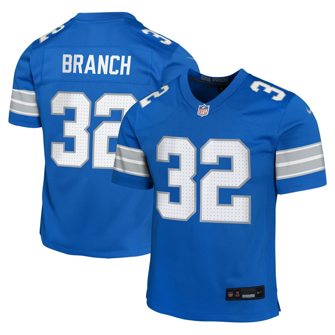 Brian Branch Detroit Lions Youth Game Jersey Blue - Nike