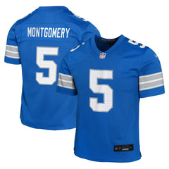David Montgomery Detroit Lions Youth Game Jersey Blue - Nike