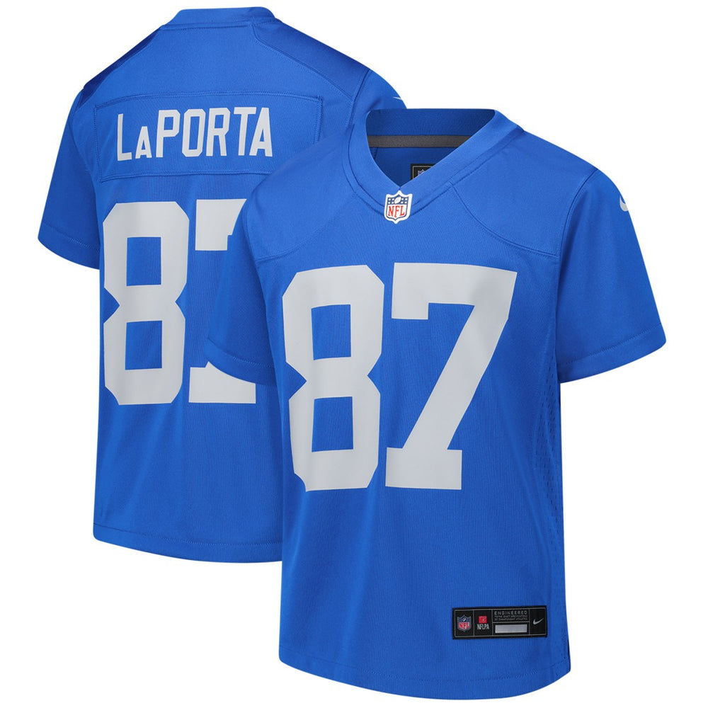 Sam LaPorta Detroit Lions Youth Game Jersey Blue - Nike