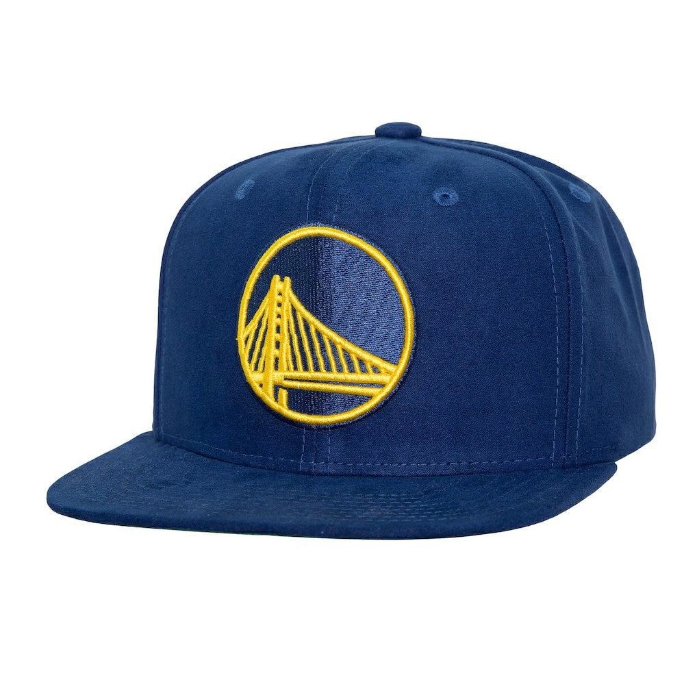 Mitchell & Ness - Golden State Warriors Sweet Suede Snapback Hat - Royal