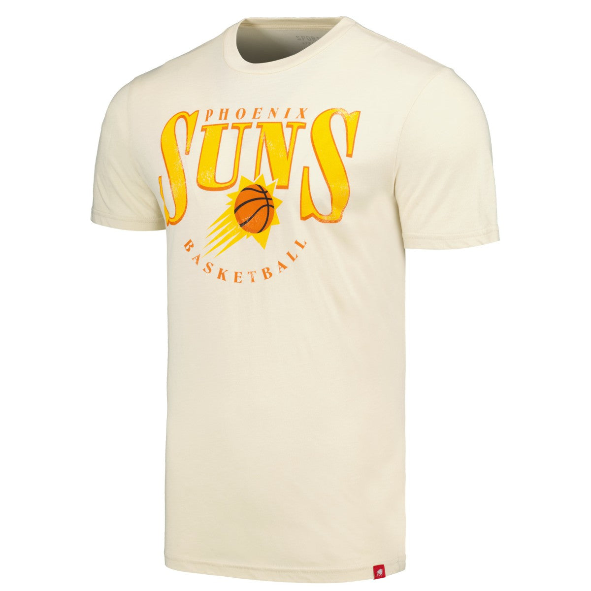 NBA - Phoenix Suns Sportiqe Unisex Sunburst Tri-Blend Comfy T-Shirt - Cream