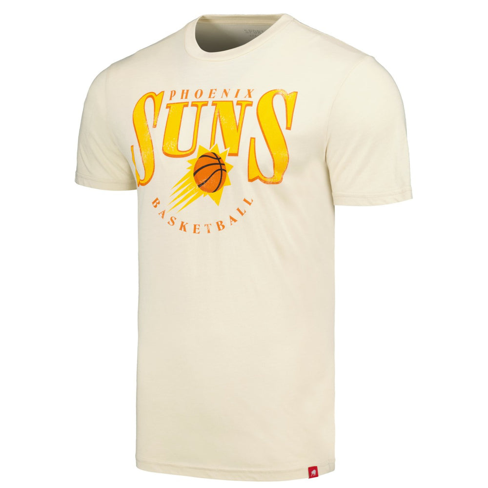NBA - Phoenix Suns Sportiqe Unisex Sunburst Tri-Blend Comfy T-Shirt - Cream
