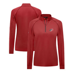 Carolina Hurricanes - Levelwear Women's Kinetic Insignia Core Quarter-Zip Pullover Top Red