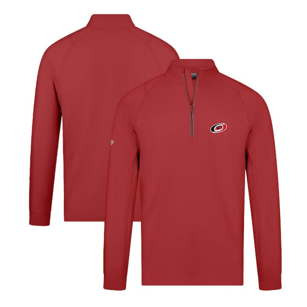 Carolina Hurricanes - Levelwear Theory Insignia Core Quarter-Zip Pullover Top Red