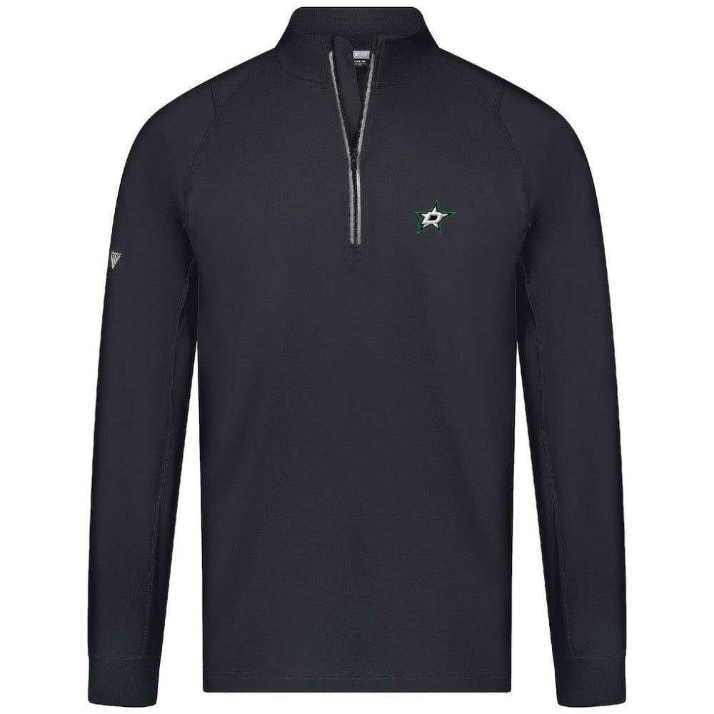 Dallas Stars - Levelwear Theory Insignia Core Quarter-Zip Pullover Top Black