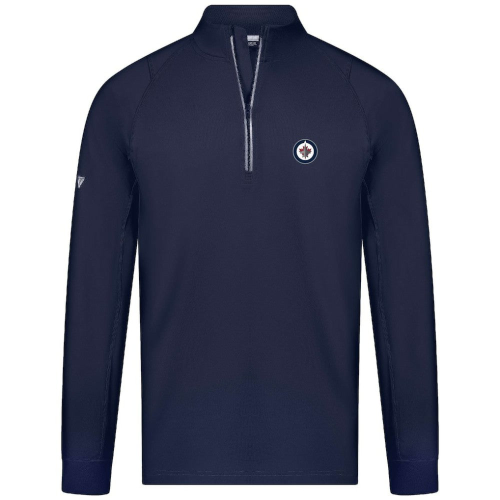 Winnipeg Jets - Levelwear Theory Insignia Core Quarter-Zip Pullover Top Navy