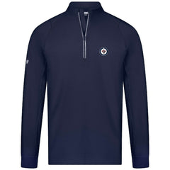 Winnipeg Jets - Levelwear Theory Insignia Core Quarter-Zip Pullover Top Navy