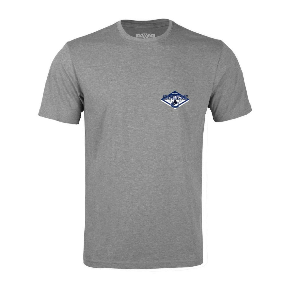 Vancouver Canucks - Levelwear Richmond Club Patch 2.0 T-Shirt Heather Gray