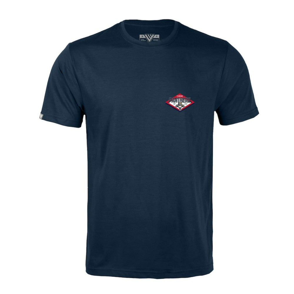 Florida Panthers - Levelwear Richmond Club Patch 2.0 T-Shirt Navy