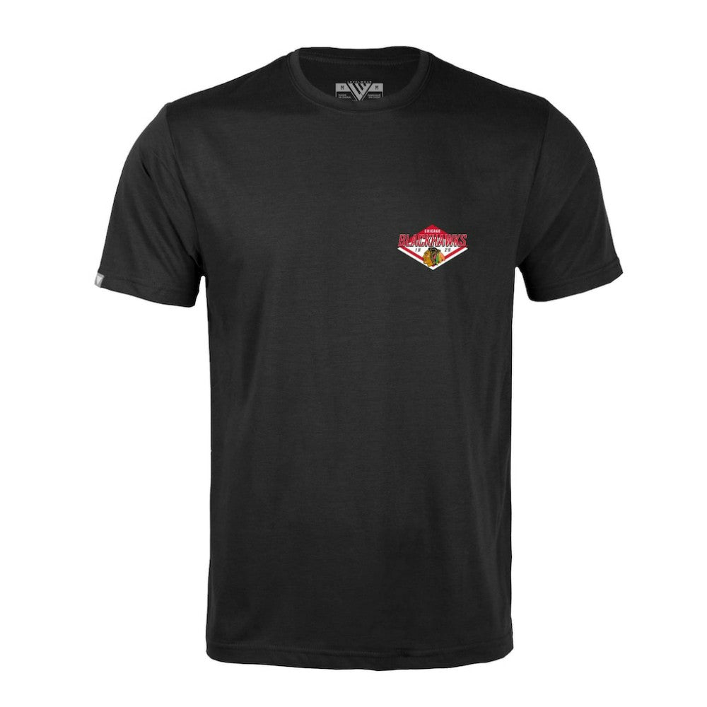 Chicago Blackhawks Levelwear Richmond Club Patch 2.0 T-Shirt Black