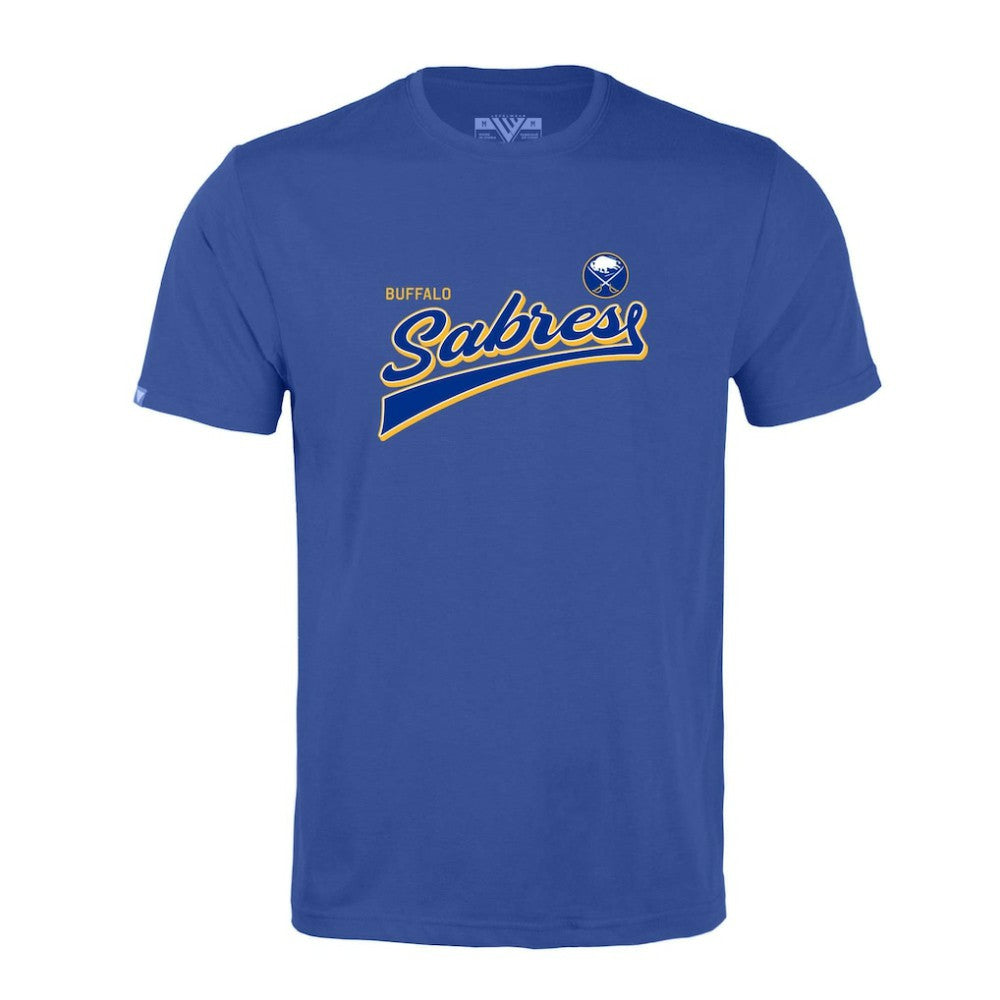 Buffalo Sabres - Levelwear Richmond Retro Script T-Shirt Royal