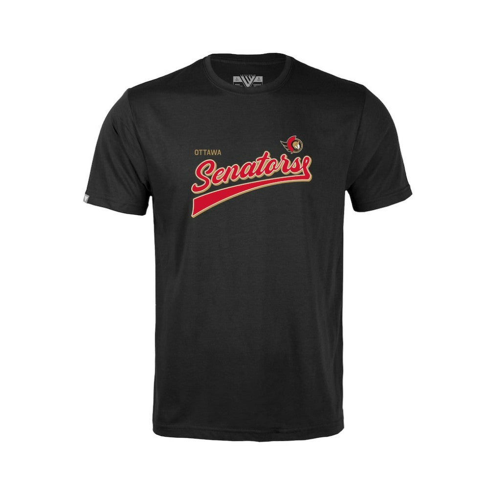 Ottawa Senators - Levelwear Youth Little Richmond Retro Script T-Shirt Black