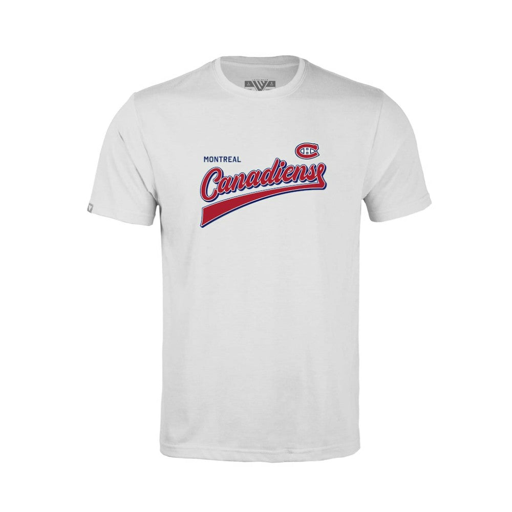 Montreal Canadiens - Levelwear Youth Little Richmond Retro Script T-Shirt White