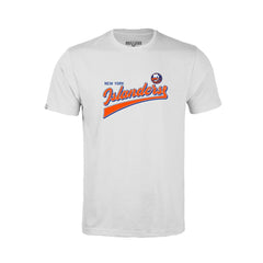 New York Islanders - Levelwear Youth Little Richmond Retro Script T-Shirt White