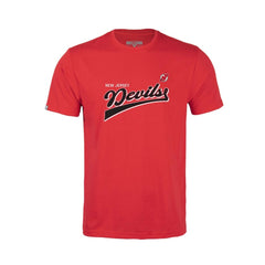 New Jersey Devils - Levelwear Youth Little Richmond Retro Script T-Shirt Red