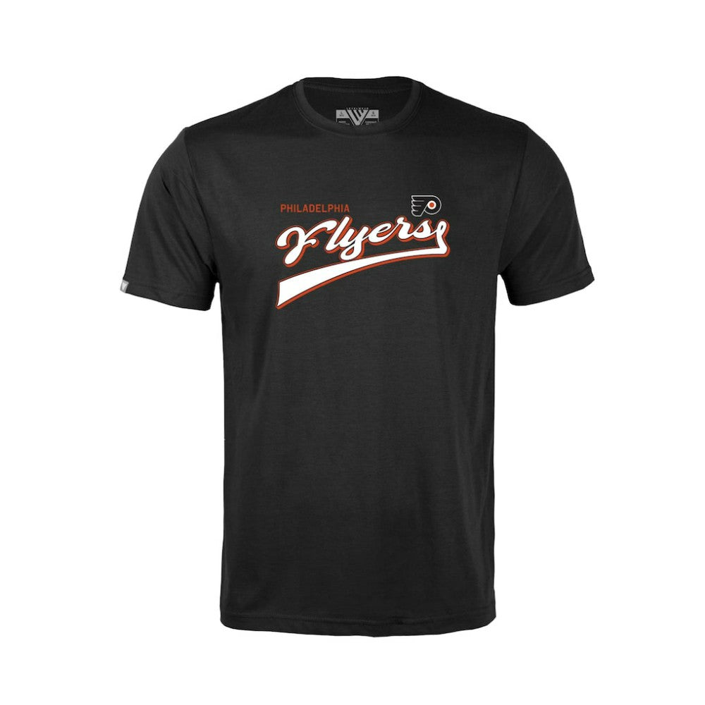 Philadelphia Flyers - Levelwear Youth Little Richmond Retro Script T-Shirt Black