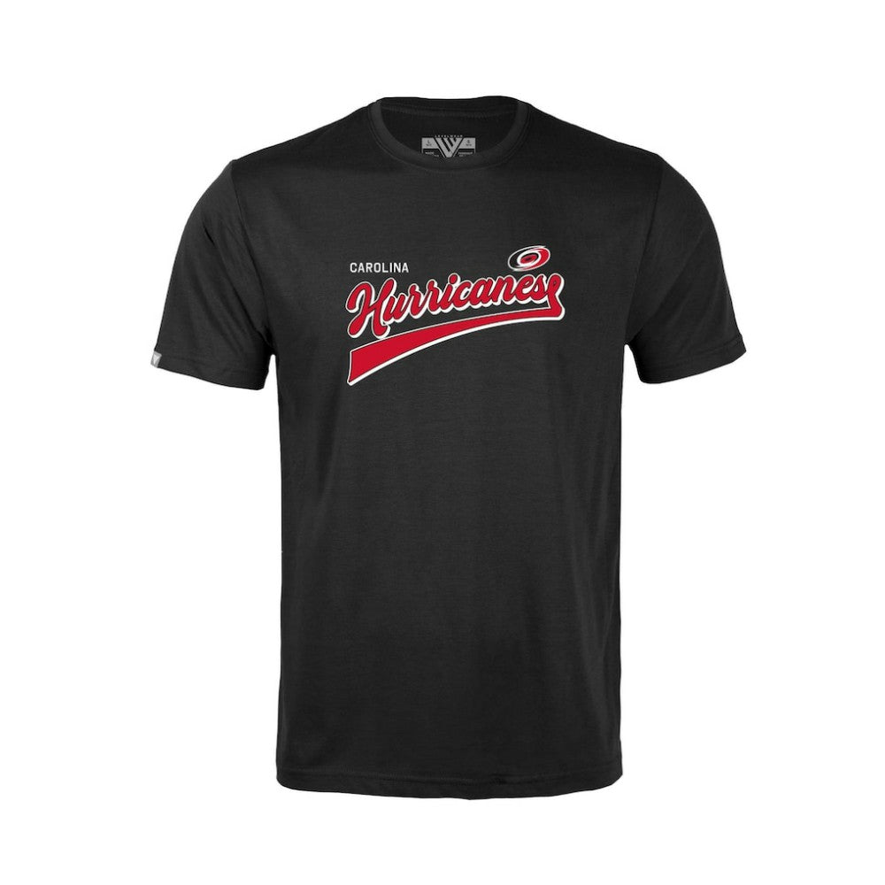 Carolina Hurricanes - Levelwear Youth Little Richmond Retro Script T-Shirt Black