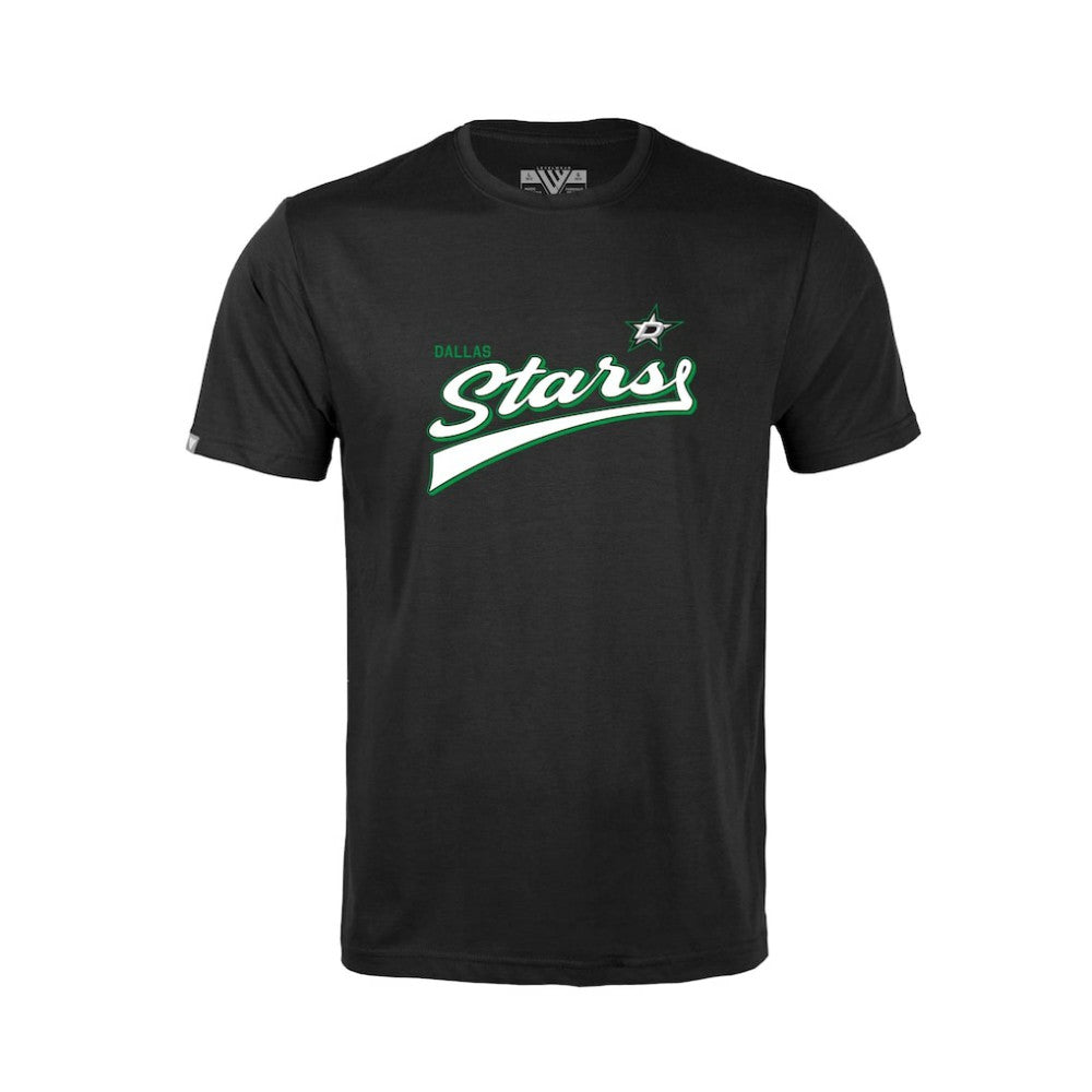 Dallas Stars - Levelwear Youth Little Richmond Retro Script T-Shirt Black