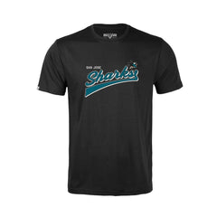 San Jose Sharks - Levelwear Youth Little Richmond Retro Script T-Shirt Black