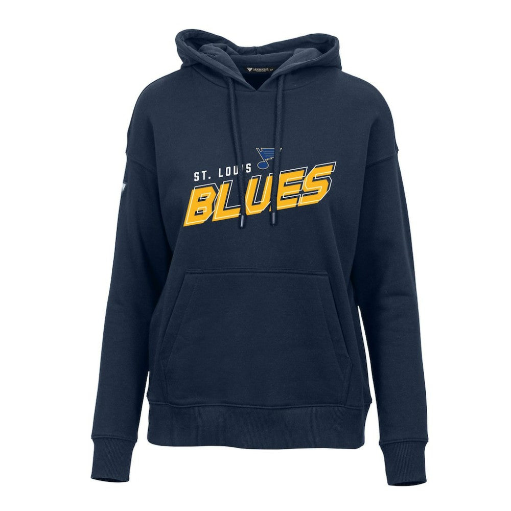 St. Louis Blues - Levelwear Women's Adorn Premier 2.0 Fleece Pullover Hoodie Navy