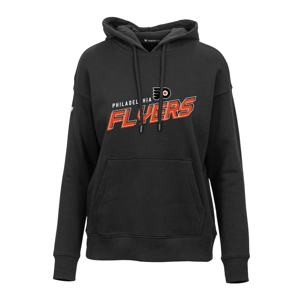 Philadelphia Flyers - Levelwear Women's Adorn Premier 2.0 Fleece Pullover Hoodie Black