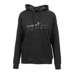 Pittsburgh Penguins Levelwear Women's Adorn Premier 2.0 Fleece Pullover Hoodie Black