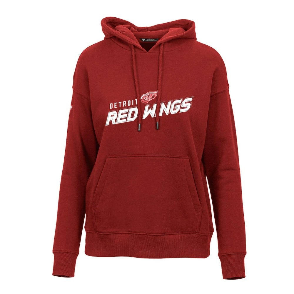 Detroit Red Wings - Levelwear Women's Adorn Premier 2.0 Fleece Pullover Hoodie Red