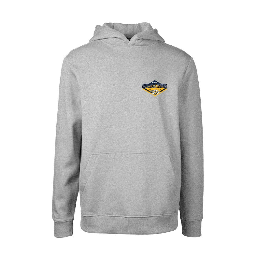 Nashville Predators - Levelwear Youth Podium Club Patch 2.0 Fleece Pullover Hoodie Gray