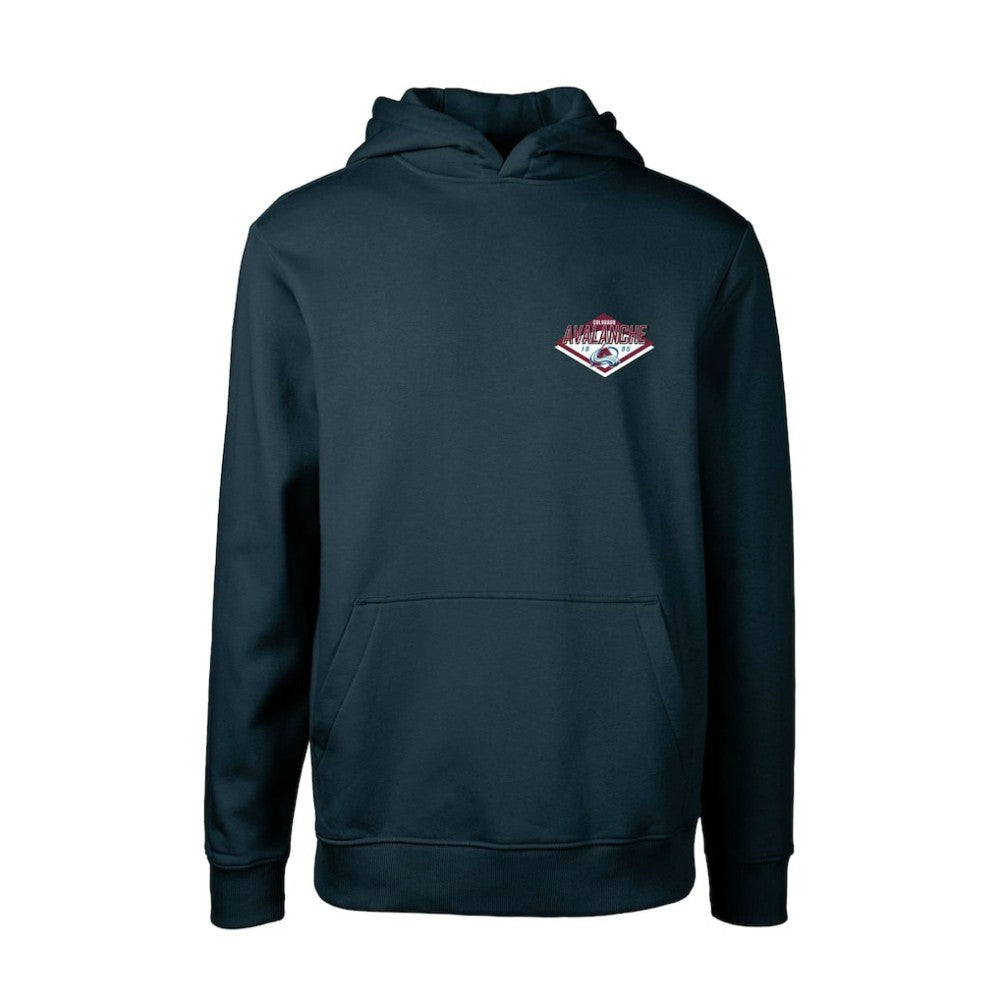 Colorado Avalanche - Levelwear Youth Podium Club Patch 2.0 Fleece Pullover Hoodie Navy