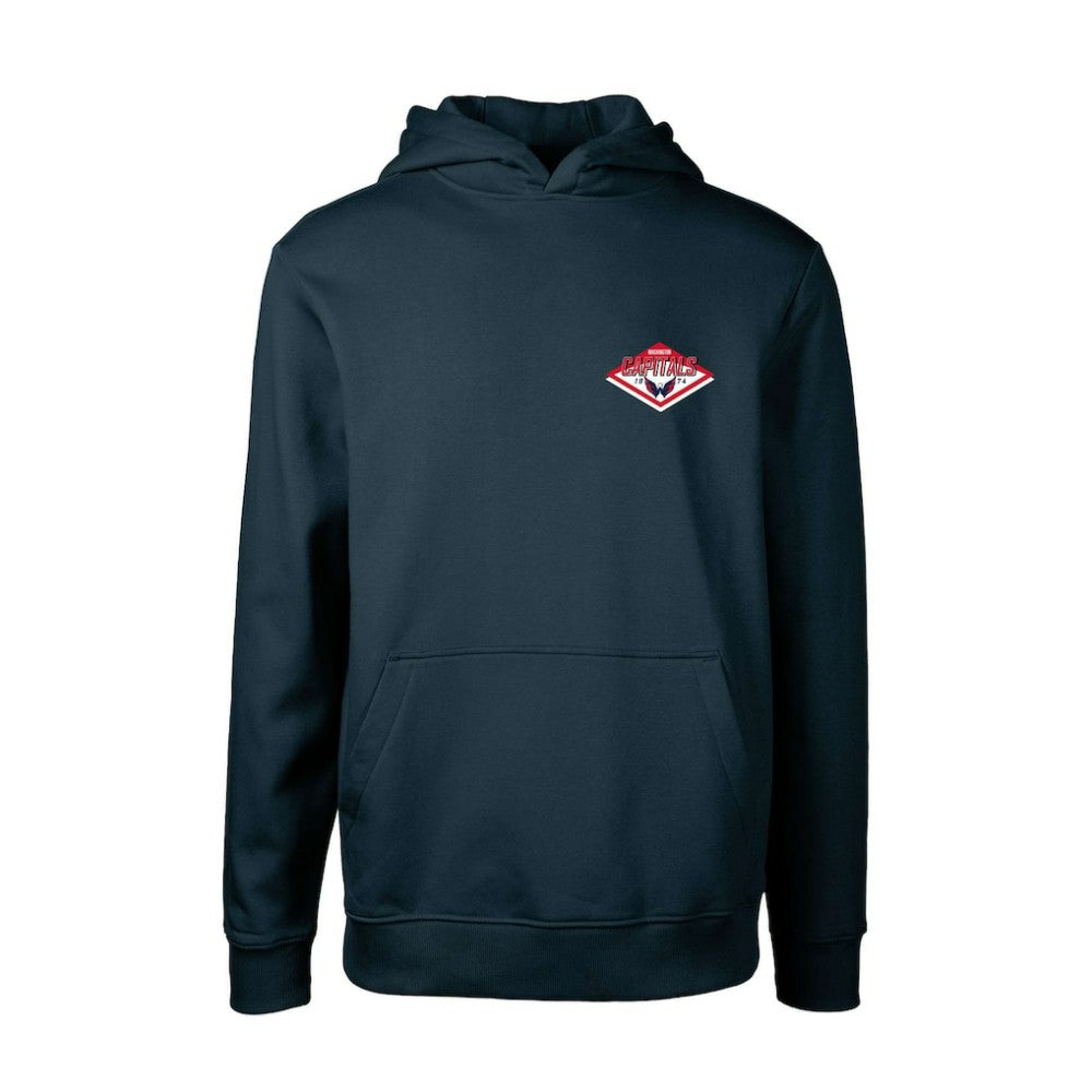 Washington Capitals Levelwear Youth Podium Club Patch 2.0 Fleece Pullover Hoodie Navy