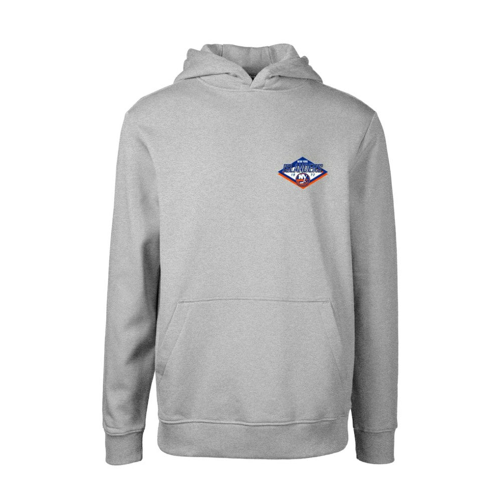 New York Islanders - Levelwear Youth Podium Club Patch 2.0 Fleece Pullover Hoodie Gray