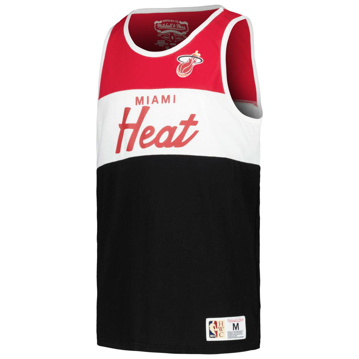 Mitchell & Ness - Miami Heat Youth Hardwood Classics Special Script Tank Top - Red/Black