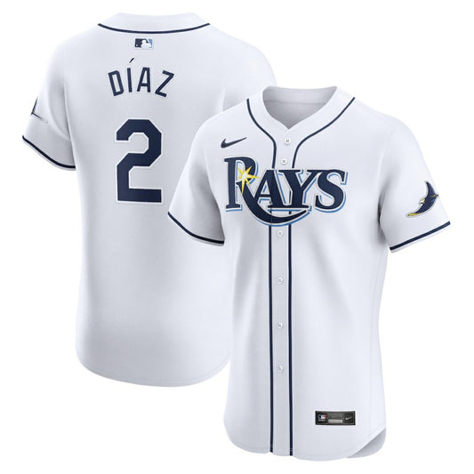 Yandy Diaz Tampa Bay Rays Nike Home Elite Player Jersey - White | MLB Jerseys
