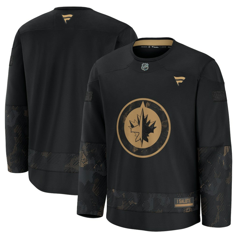 Winnipeg Jets Fanatics 2024 Military Appreciation Practice Jersey - Black | NHL Jerseys