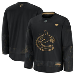 Vancouver Canucks - Fanatics 2024 Military Appreciation Practice Jersey Black