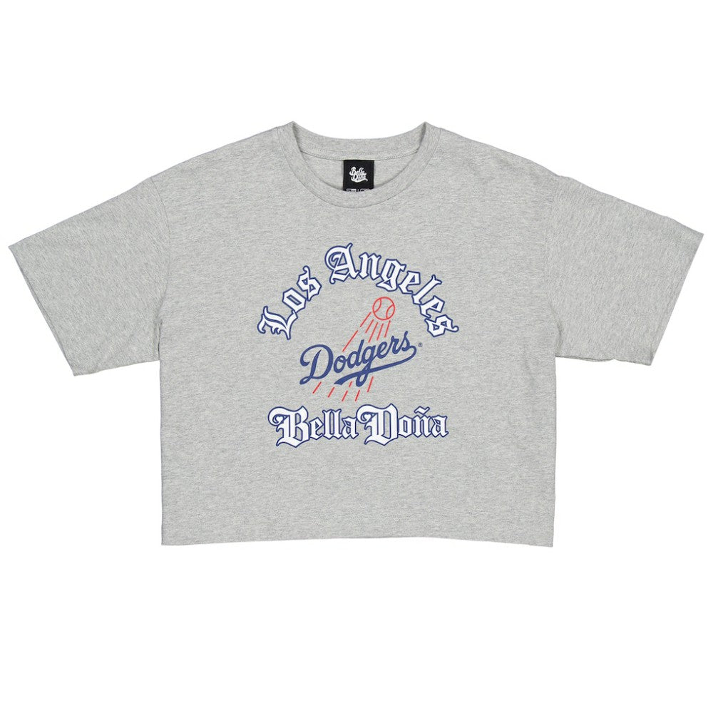 New Era Women's Bella Dona x Los Angeles Dodgers Boxy Crop T-Shirt discount
