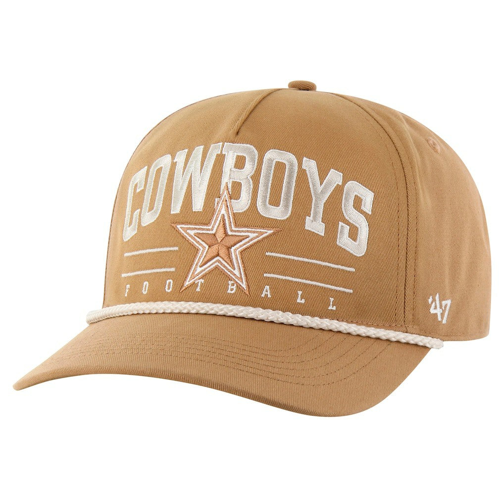 Dallas Cowboys '47 Roscoe Rope Hitch Adjustable Hat Tan - 47 brand