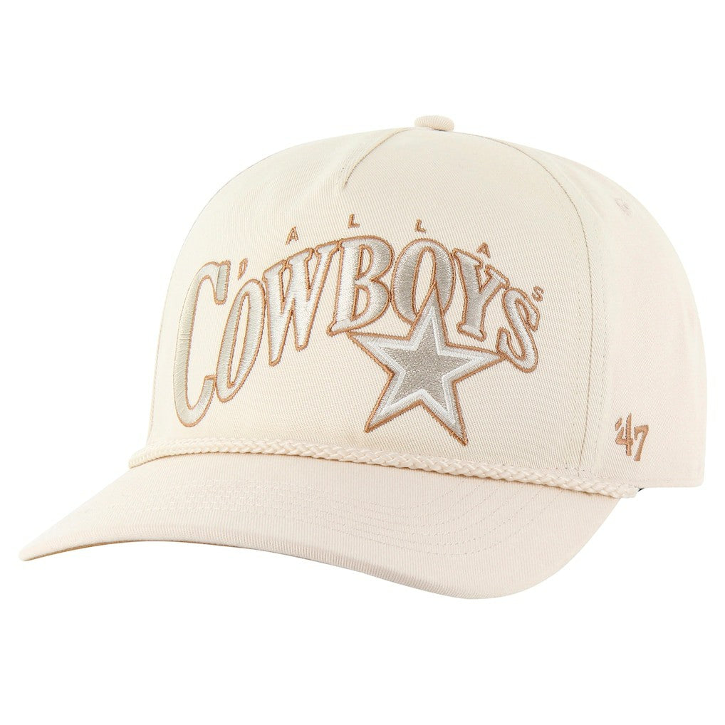 Dallas Cowboys '47 Wave Rope Hitch Adjustable Hat Natural - 47 brand