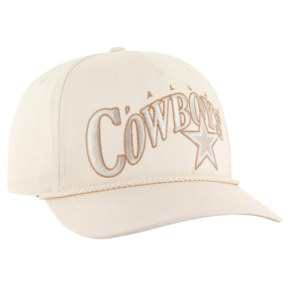 Dallas Cowboys '47 Wave Rope Hitch Adjustable Hat Natural - 47 brand