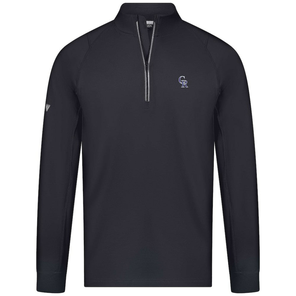 Colorado Rockies Levelwear Theory Insignia Quarter-Zip Pullover On Sale