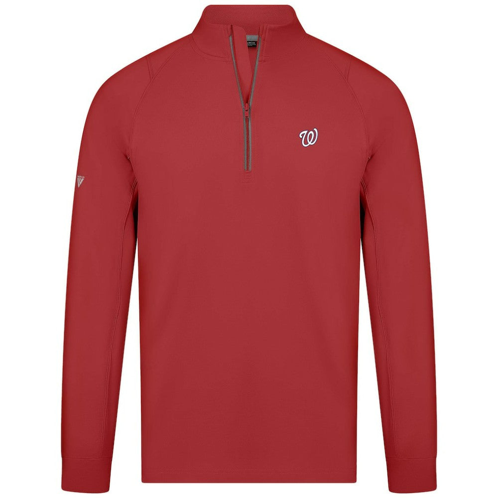 Washington Nationals Levelwear Theory Insignia Quarter-Zip Pullover for sale