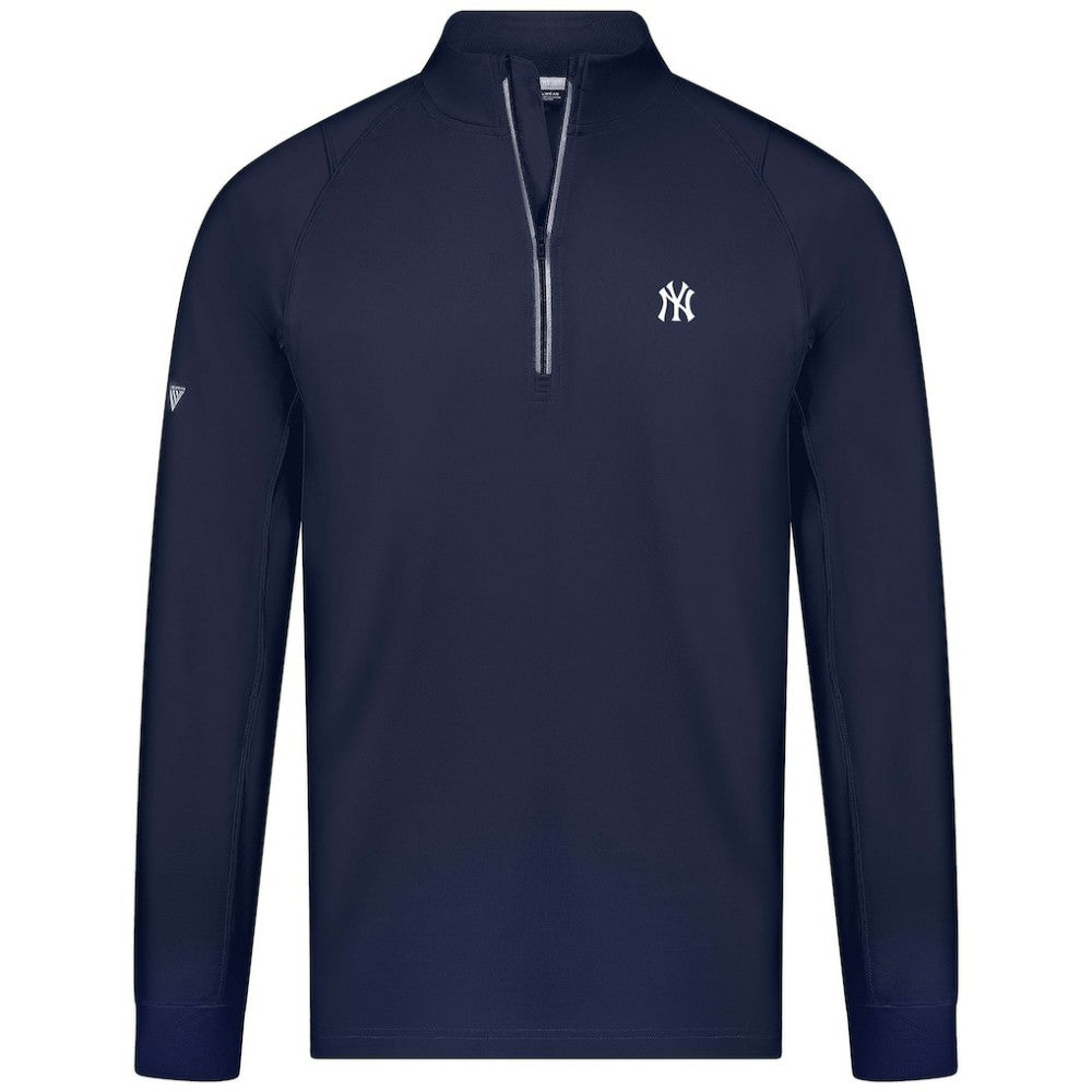 New York Yankees Levelwear Theory Insignia Quarter-Zip Pullover for sale