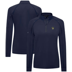 Milwaukee Brewers Levelwear Women's Kinetic Insignia Quarter-Zip Pullover for sale