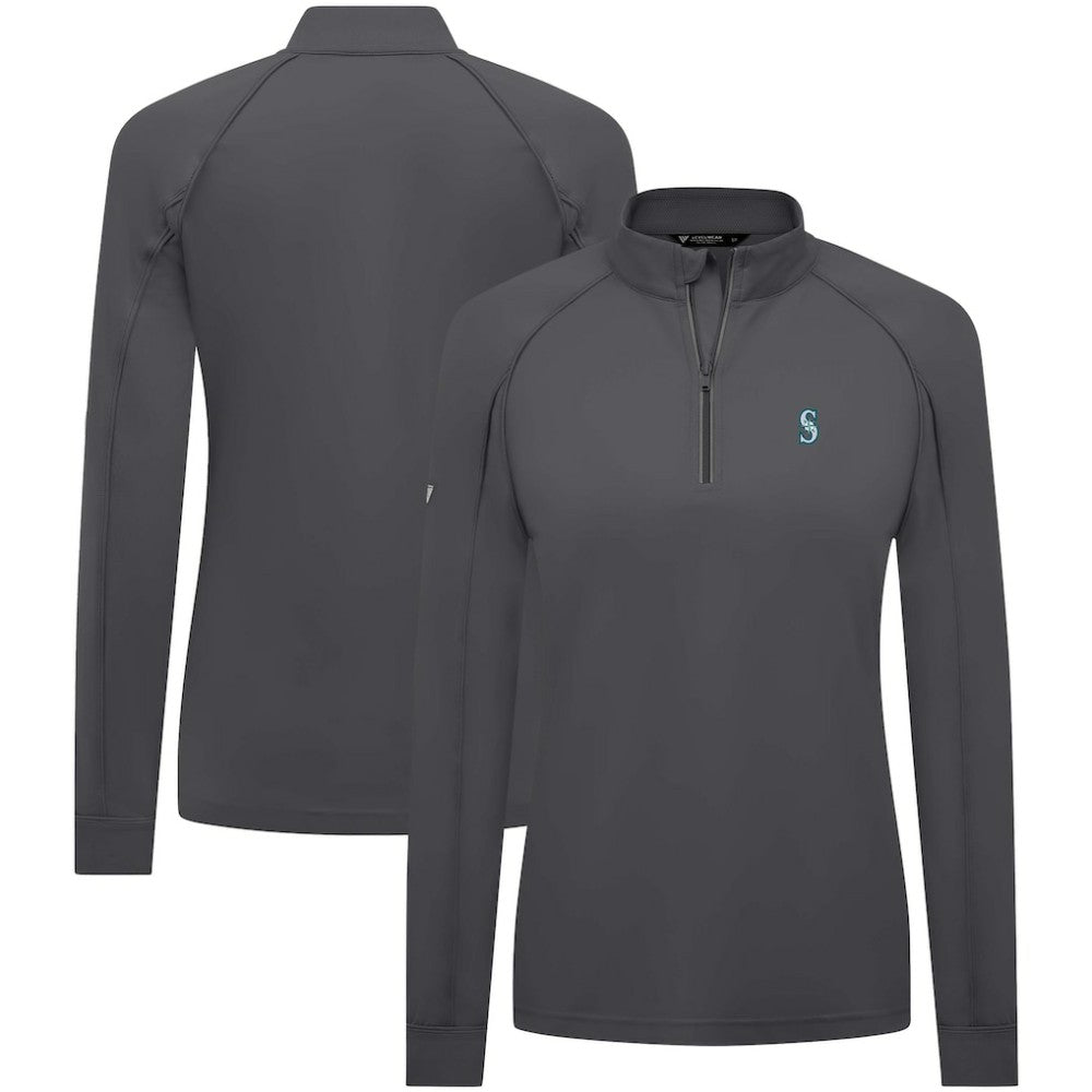 Seattle Mariners Levelwear Women's Kinetic Insignia Quarter-Zip Pullover Online