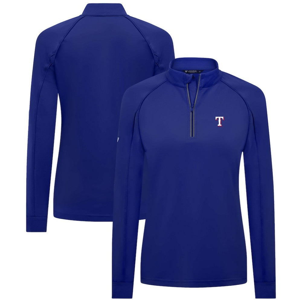 Texas Rangers Levelwear Women's Kinetic Insignia Quarter-Zip Pullover Clearance