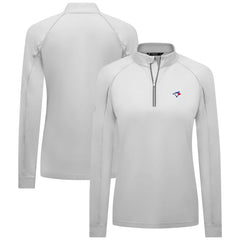 Toronto Blue Jays Levelwear Women's Kinetic Insignia Quarter-Zip Pullover for sale