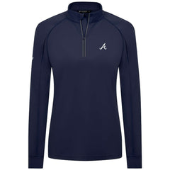 Atlanta Braves Levelwear Women's Kinetic Insignia Quarter-Zip Pullover Sale
