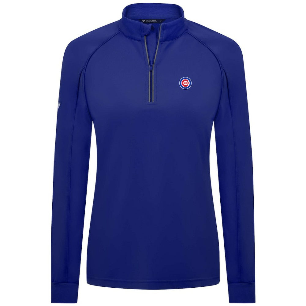 Chicago Cubs Levelwear Women's Kinetic Insignia Quarter-Zip Pullover Near Me